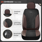 Coverado Automotive Car Seat Cover for 2 Seats,Front Seat Covers, Seat Covers 2-Pack, Driver Car Seat Protectors Universal Fi