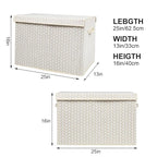 Mayniu Kids Toy Storage Box Chest with Lid, Sturdy Toy Bin Organizer for Kids, Girls, Boys, Living Room, Nursery, Bedroom, Pl
