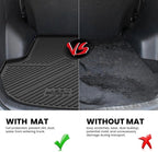 LASFIT Cargo Mat for Hyundai Santa Fe Sport 2018 2017 2016 2015 2014 2013 (Only Fit 5-Passenger), All Weather TPE Custom Fit Car Trunk Mats Cargo Liners Accessoires for Santa Fe Sport 2013-2018, Black