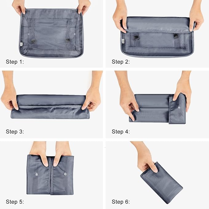 Mossio 9 Set Packing Cubes with Shoe Bag & Electronics Bag - Luggage Organizers Suitcase Travel Accessories