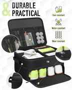 Fathers Day Dad Gifts for Men Odor-Absorbing 2-Layer Large Golf Trunk Organizer with Activated Carbon Fabric - Water-Resistant Golf Shoe Bag