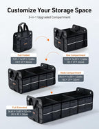 AstroAI Car Trunk Organizer Storage Large for SUV, Truck, Pickup, Collapsible Trunk Organizer Portable Storage Box with