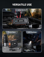 AstroAI S8 Ultra 4000A Car Jump Starter, Jump Box up to All Gas Engines & 12L Diesel, 12V Portable Power Bank with