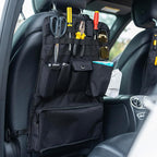 GMQ Car Seat Organizer,Multifunctional Tactical Car Seat Back Storage Pocket with Molle Pouch,Universal Fits for SUV,F150,Car Truck for Road Trips (1, Black)