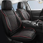 Nappa Leather Car Seat Covers Front Seats, Car seat Protector, Waterproof Car Seat Cushion, Universal Automotive Seat Covers 