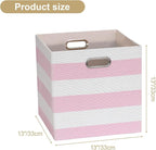 Posprica Storage Bins Storage Cubes,13×13 Collapsible Storage Boxes Containers Organizer Baskets for Nursery,Office,Closet,Sh