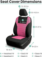 FH Group Automotive Car Seat Covers Front Set Premium 3D Air Mesh Front Seat Covers, Airbag Compatible Universal Fit Interior