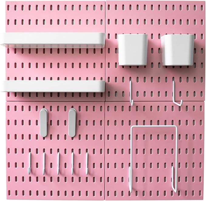 22"x44" Plastic Pegboard Panels Durable Modular Organizer Boards for Wall Storage, Garage, Workshop & Craft Room – Lightweigh