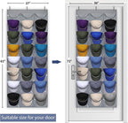 Dofilachy Hat Rack - Hat Organizer - Hat Racks for Baseball Caps, Visible Hat Holder - Baseball Rack for Wall Door with 3 Hoo