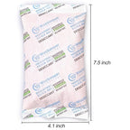 200 Gram [100 Packs] Silica Gel Desiccant Packets with Orange Indicating Beads, Rechargeable Silica Packs, Moisture