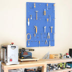 TORACK 3 PCS Metal Pegboard Panels(12x24 inch) for Wall Garage Utility Tools Storage Pegboard for Workbench, Modular Peg Boar