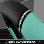 Road Comforts Leather Steering Wheel Cover - Made with PVC Leather - Anti-Slip, Universal Fit 14 1/2 inches to 15 inches - Mi
