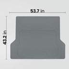 Motor Trend FlexTough™ Heavy Duty Rubber Gray Car Floor Mats All Weather & Jumbo SUV Cargo Liner Full Set - Universal Trim to Fit Automotive Floor Mats & Trunk Mats for Cars Interior Accessories