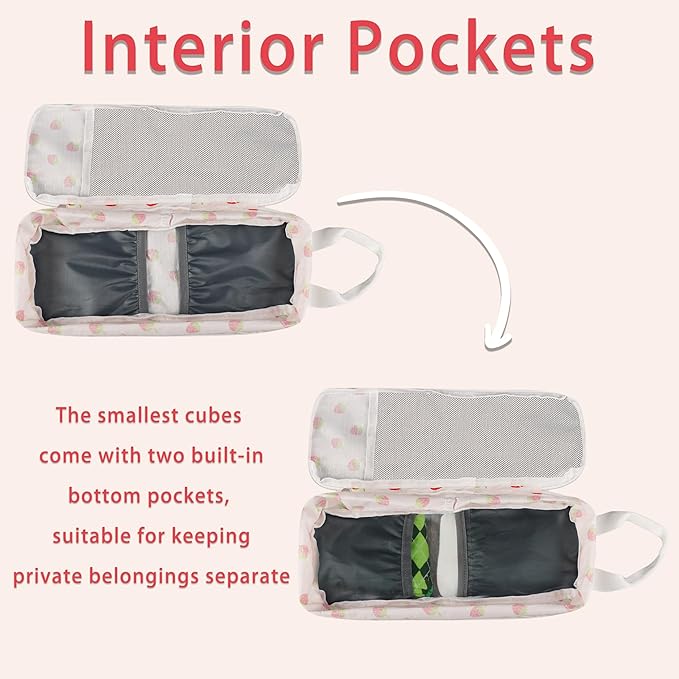 7 Pcs Compression Packing Cubes for Travel Luggage, Lightweight Suitcase Organizer Bags Set, Compression Packaging Cube for T