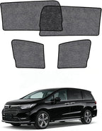 Car Window Shades for Honda Odyssey(2022-2025), 4-Pack Rear Window Sun Shades for Baby – Breathable Mesh, UV & Heat Blocker, Privacy Protection for Camping, Travel, Sleep & Nursing