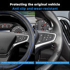 Car Steering Wheel Cover for Chevy Silverado 1500 2500 3500, Tahoe, Equinox,Traverse,Colorado, Automative Accessories for Che