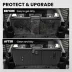 LASFIT Rear Seat Back Protector for Toyota 4Runner 2010-2024 7-Seats Back Cover (Not Fit 5 Seats) | Premium Extra Thick TPE Custom Fit Waterproof 4 Runner Second Row Back Seat Backrest Mat Liner