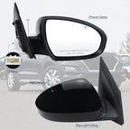 Right Passenger Side Mirror Compatible With 2019 2020 2021 Hyundai Tucson With Manual folding Power glass Black Replace #87620-D3990(3Pins)