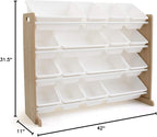 Humble Crew Toy Storage Organizer with 16 Removable Storage Bins for Kids Playroom, 4-Tier Toddler Toy Organization and Stora