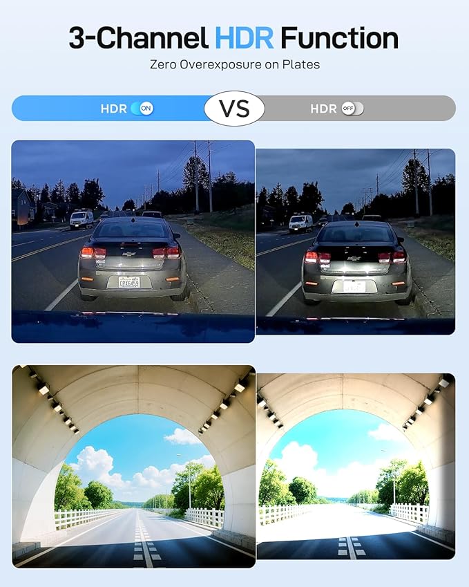 VIOFO A229 Ultra 3 Channel Dash Cam, Dual 4K + 1080P, 210° Fisheye Cabin Car Camera, Triple STARVIS 2 Sensors with Dual 4K HD