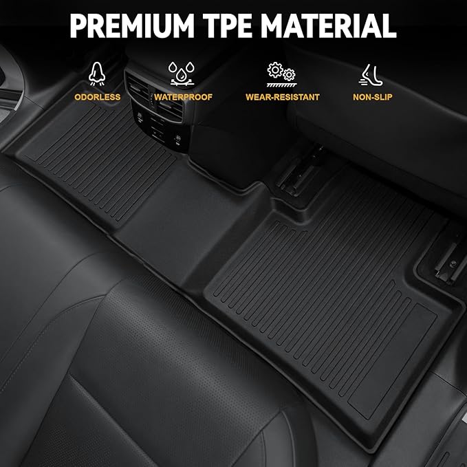 Floor Mats for Lexus RX350/RX350H/RX500h 2023-2026, All Weather Floor Mats Trunk Cargo Liner with Backrest Protectors and Door Sill Guards Accessories, Full Coverage Set (Not fit RX450h & PHEV)