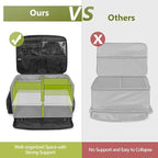 Golf Trunk Organizer Storage with Separate Compartment for 2 Pair Shoes Up to US Mens 16, Golf Car Locker Organizer for