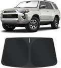 TINGLU Sun Shade for Toyota 4Runner 2010-2024 2025 Accessories Windshield Sun Shade Window Shade UV Rays Protection Sun Visor Cover with Steering Wheel Sunshade Storage Bag