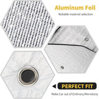 Windshield Sunshade Sun Shade Heat Shield Window Sun Visor Mat for Ford Bronco 2 Door 2021 2022 2023,6PCS