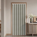 Jilron 100% Blackout Fabric Folding Door Curtain with Magnetic Closure - Accordion Style for Sliding Doors, Closets,Wardrobe 