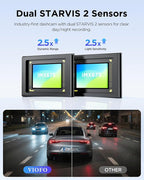 VIOFO A229 Plus Dash Cam Front and Rear, Dual STARVIS 2 Sensors, 2 Channel HDR, 1440P+1440P Voice Control Car Dash Camera, 5G