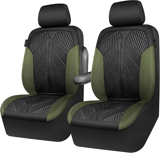 CAR PASS Waterproof Car Seat Covers Front Seats Covers Neoprene Wetsuit, All-Weather Non-Slip Durable,Universal Fit for SUV S