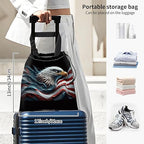 Car Trash Bag Large Hanging Can for Back of Seat, Cute Waterproof Car Garbage Bag for Vehicle, Travelling, Outdoor Cool American Eagle