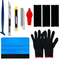 Car Wrapping Vinyl Kit Window Tint Film Application Tools with Edge Trimming Squeegee, 9mm Knife, Felt Squeegee