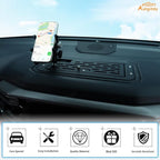 Aunginsy Center Console Dash Storage Organizer Tray Compatible with Toyota Tundra/Sequoia 2022-2026, Car Dashboard Multi-Functional Phone Holder Storage Box Insert with Mobile Phone Mount Accessories