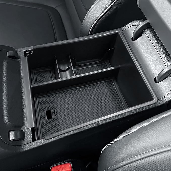 Center Console Organizer Compatible with 2022-2024 Hyundai Tucson & Santa Cruz 2022-2026 Interior Accessories Armrest Storage Box Insert Tray (Not for 2025 Limited/Hybrid/Plug-in Hybrid) Black