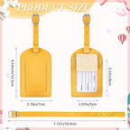 Dunzy 30 Pieces Leather Luggage Tag Women Identifiers Travel Suitcase Tags for Luggage Travel Backpack Bag Wedding Favors Wom