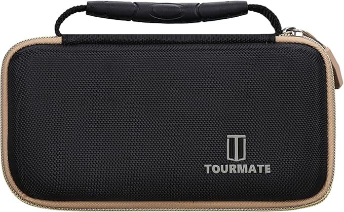 Hard Storage Case for Tire Pressure Gauge, Portable Oxford Cloth Storage Box - 100 PSI (Only Case) (Black & Gold)