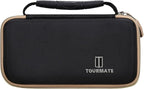 Hard Storage Case for Tire Pressure Gauge, Portable Oxford Cloth Storage Box - 100 PSI (Only Case) (Black & Gold)