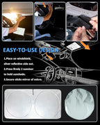Sunshade for X5 Windshield Sun Shade for BMW X5 2014-2018 Accessories Foldable Front Window Shield Cover Sun Visor Protector Block UV Rays