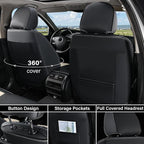 Coverado Seat Covers, Car Seat Covers Full Set, Leather Seat Covers for Cars, Automotive Seat Covers Car Seat Protector Car A