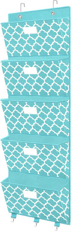 Over the Door File Organizer, Hanging File Folders, Wall Organizers and Storage for Mail, Magazine, Notebooks, Planners, Offi
