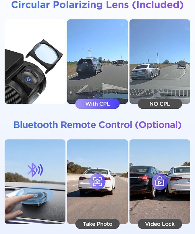 VIOFO A119M Pro 4K HDR MINI Dash Cam, STARVIS 2 IMX678 Sensor, Front Dash Camera for Cars, Wi-Fi 6, Quad-Mode GPS, Voice Cont