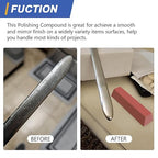 SCOTTCHEN Buffing Polishing Cutting Compounds 1 lbs.Polishing Rouge Bars for Buffing polishing Wheel- Red Coarse - 1 Pack