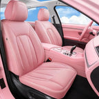 Pink Seat Covers for Cars,Front Seats Universal Fit for SUV, Sedans and Trucks,Waterproof Breathable Full Wrapping Edge Seat 