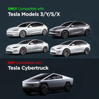 for Tesla Model Y/3 2017-2026 Custom Fitted Seat Back Kick Protector Organizer with Storage Pockets - Rear Passenger Organization for Kids with Zippered Accessories Slots (Black)