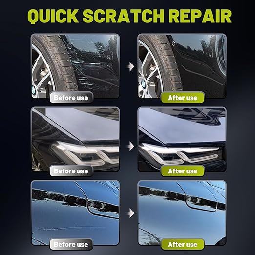 Upgraded Car Scratch Remover Kit, Scratch Remover for Vehicles ＆ Cars, Car Paint Scratch Repair, Polishing ＆ Rubbing Compound Paint Restorer with Applicator Pad, add Gloss ＆ Shine 9.2OZ,1 Pack