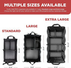 TRUNKCRATEPRO XL Heavy-Duty Trunk Organizer – Reinforced SUV & Truck Cargo Storage with 6 Adjustable Compartments, Non-Slip Base & Securing Straps (Foldable Design, Black)