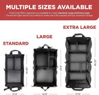 TRUNKCRATEPRO XL Heavy-Duty Trunk Organizer – Reinforced SUV & Truck Cargo Storage with 6 Adjustable Compartments, Non-Slip Base & Securing Straps (Foldable Design, Grey)
