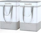 FairyHaus Laundry Basket 78L, 2Pack Laundry Hamper with Easy Carry Handles, Collapsible Laundry Baskets Hampers for Bathroom 