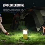 Lichamp LED Camping Lantern, 4 Pack Battery Powered Flashlight for Power Outages, Portable Collapsible Hanging Light Essentia
